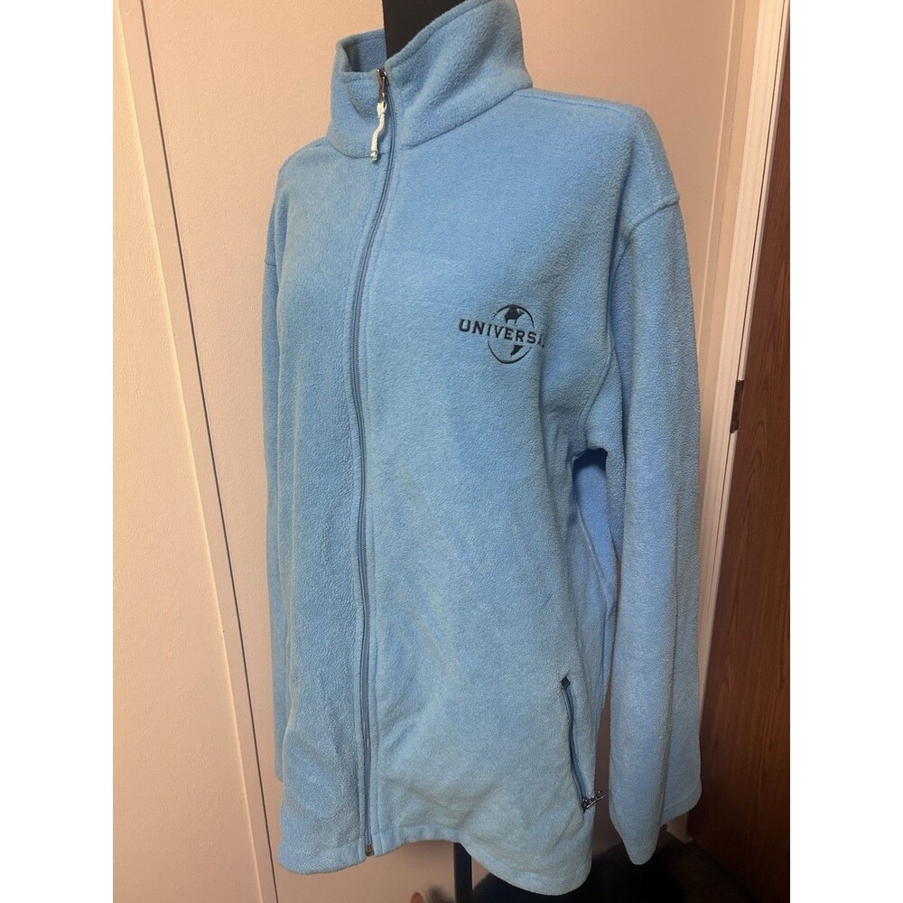 Vintage Women’s Blue Universal Studios Fleece Full Zip Jacket Size XL
